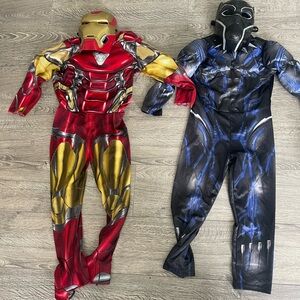 Kids Superhero Costume Set - Red and Gold, Black and Blue
